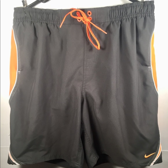 grey nike swim shorts